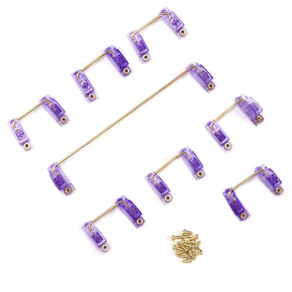 Mechanical Keyboard Stabilizer 6.25U/2U With Wire Keycap Accessory Golden 3591358725969
