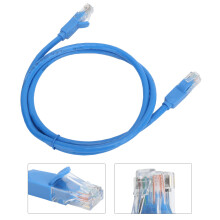 E004 CAT6 Gigabit Ethernet-Kabel 1 m Blau RJ45 Unshielded Twisted Pair