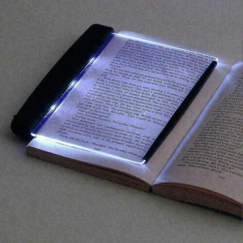 Creative LED Book Light Reading Night Flat Plate Lamps Portable Travel