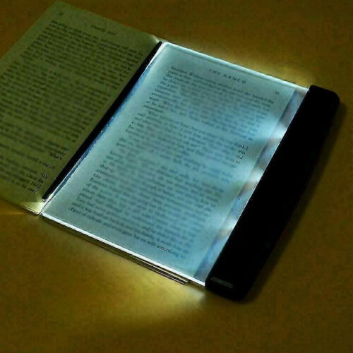 Creative LED Book Light Reading Night Flat Plate Lamps Portable Travel 2