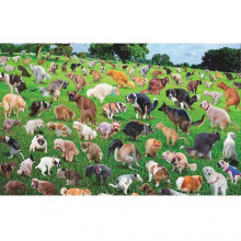 Pooping Puppies Puzzle - 1000pcs Funny Stress Relief Puzzle for Dog Animal Lovers