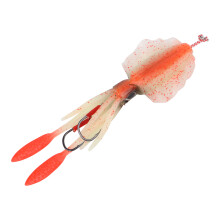 Squid Fishing Lure, 86g Silica Gel Octopus Bait, Colorful Orange