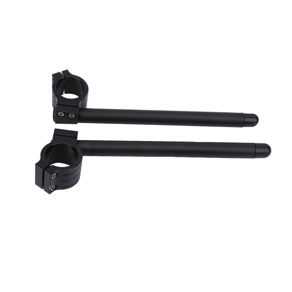 2Pcs 41Mm Aluminum Alloy Handlebar Riser Clamp Mount Motorcycle Upgrade Black 4991358729025