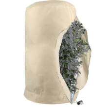 (M-80x100cm,Beige)Frost Protection Bags For Plants, Reusable Plant Protection Cover With Drawstring, Garden Fleece Bags Winter