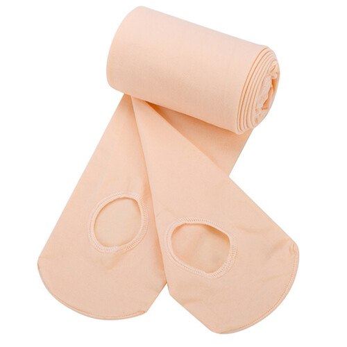 Convertible Dance Tights Solid Color Ballet-meat powder M