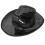 Vacation Cowboy Hat Shining Mirrored Reflective Gleaming-Black 1
