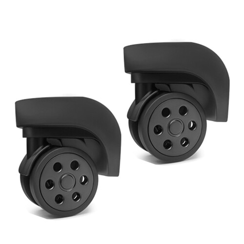 Pair Luggage Box Roller Bearing Hardware-W128 large black