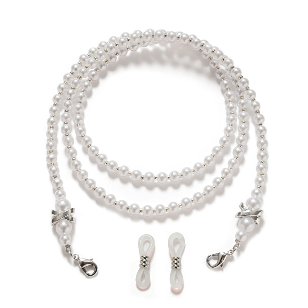 White Eyeglasses Cord Strap Reading Glasses Cord Eyeglass Chain