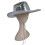 Vacation Cowboy Hat Shining Mirrored Reflective Gleaming-Black 2