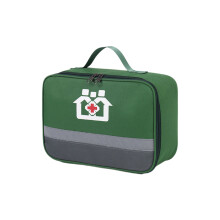 Pill Bottle Organizer Bag for Family Outdoors-Green Medium