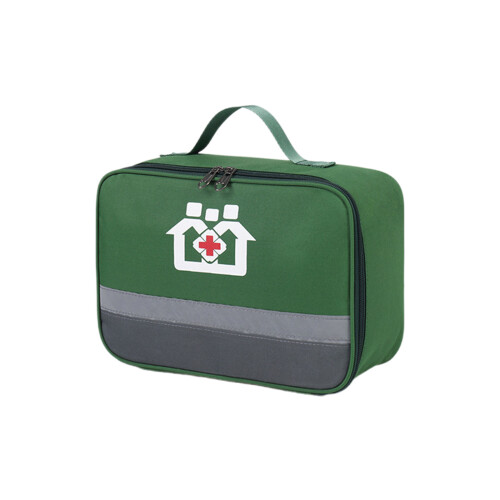 Pill Bottle Organizer Bag for Family Outdoors-Green Medium