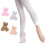 Women Girls Solid Color Transition Ballet Tights-White M 7
