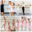 Women Girls Solid Color Transition Ballet Tights-White M 6