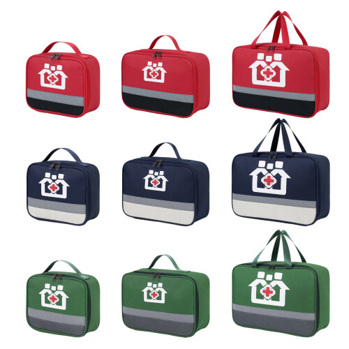 Pill Bottle Organizer Medicine Bag Large-navy blue large 1