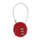 Multi-purpose Anti-theft Lock Resettable Combination-Red 13cm 1