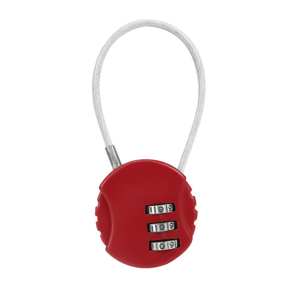 Multi-Purpose Anti-Theft Lock Resettable Combination-Red 13Cm 7754000304417