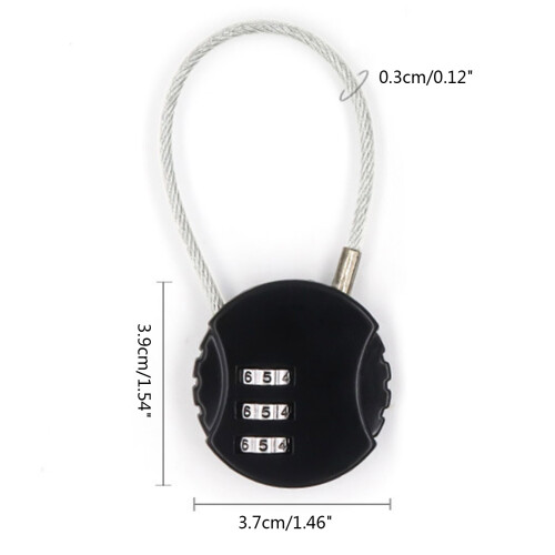 Multi-purpose Anti-theft Lock Resettable Combination-Red 13cm 2