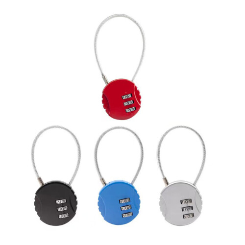 Multi-purpose Anti-theft Lock Resettable Combination-Red 13cm 1