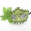 Mardi Gras Mask Halloween Party Mask with Holding Stick-Silver 6
