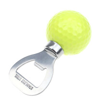 Golf Ball Shape Beer Bottle Opener Golf Bottle Cap-Yellow