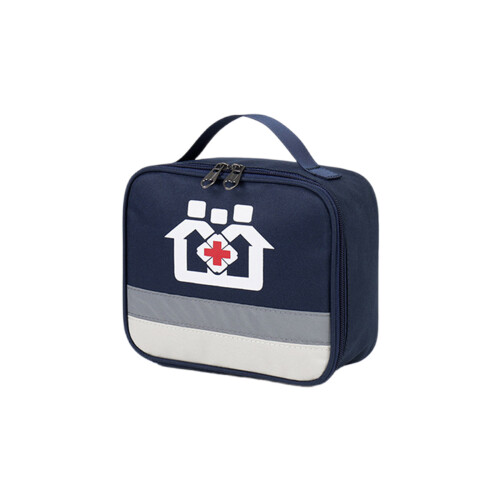 Pill Bottle Organizer Medicine Bag Large-navy blue small
