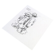 Forever Love Silicone Clear Stamp Boy & Girl Pattern-Clear