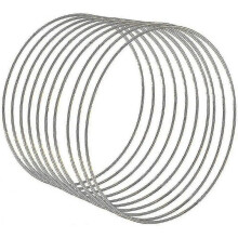 Metal Rings, 10 Pieces, 25 Cm , Gold-coated, Wire Rings for Handicrafts, for Winding Technology, Dream Catchers, Floristry, Wedding Wreaths, Hoops