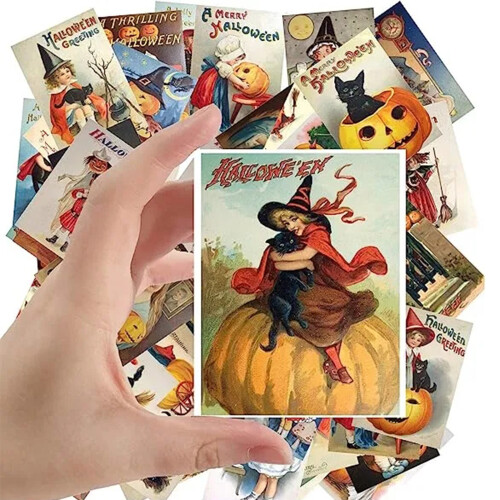 24 pièces/ensemble Halloween bricolage carte de voeux Message 2