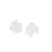 1 paire de blocs V pour roulements de tonalité en téflon-Blanc