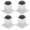 4Pcs Sofa Bein Aluminium Legierung Platz 1
