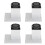 4Pcs Sofa Bein Aluminium Legierung Platz 8