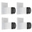 4Pcs Sofa Bein Aluminium Legierung Platz 7