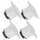 4Pcs Sofa Bein Aluminium Legierung Platz 6