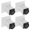 4Pcs Sofa Bein Aluminium Legierung Platz 4