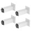 4Pcs Sofa Bein Aluminium Legierung Platz 5