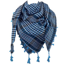 Scarf Shemagh Desert Keffiyeh Head Neck Scarf Arab Wrap-Blue