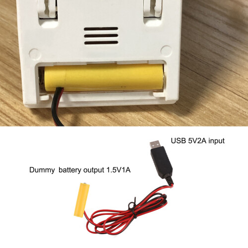 AAA Battery Eliminators USB Power Supply Cable Replace 1x-2m 2
