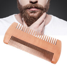 Double Sided Wooden Beard Comb Anti-Static Mustache Grooming Tool Australia