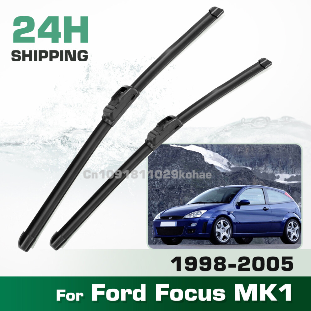 For Ford Focus Mk1 1998-2005 1999 2000 2001 2002 2003 2004 Lhd&Rhd Front Wiper Blades Windshield Windscreen Window Brush 22" 19" 6935159281182