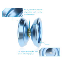 Professioneller Aluminium Magic Yoyo T8 mit KK-Lager, See-Blau