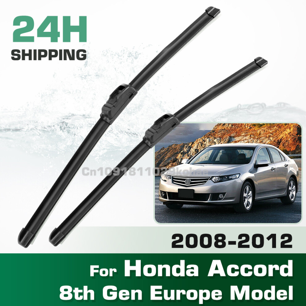 For Honda Accord 8Th Gen Europe Model 2008-2012 2009 2010 2011 Lhd&Rhd Front Wiper Blades Windshield Windscreen Window 6935159275983