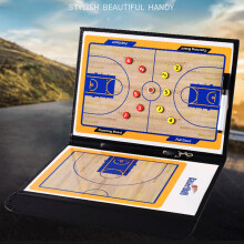 Foldable Basketball Coaching Board 53x31cm with Dry Erase & Marker Pen