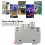 Fuse Holder Base 2 Pole DIN Rail Mount 1000V DC 2P15A 5