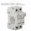 Fuse Holder Base 2 Pole DIN Rail Mount 1000V DC 2P15A 8