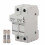 Fuse Holder Base 2 Pole DIN Rail Mount 1000V DC 2P15A 16