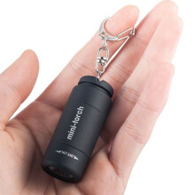 Mini wiederaufladbares 70mAh USB LED Schlüsselanhänger Lampe Wasserdicht 52x21mm