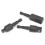 3Pcs Metal Hex Shank Impact Driver Sockets 360 Rotatable Black 13