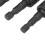 3Pcs Metal Hex Shank Impact Driver Sockets 360 Rotatable Black 4