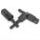 3Pcs Metal Hex Shank Impact Driver Sockets 360 Rotatable Black 16