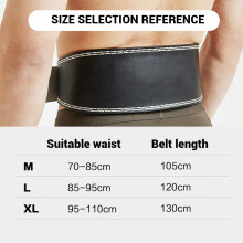 Cintura imbottita in PU per sollevamento pesi M105/L120/XL130